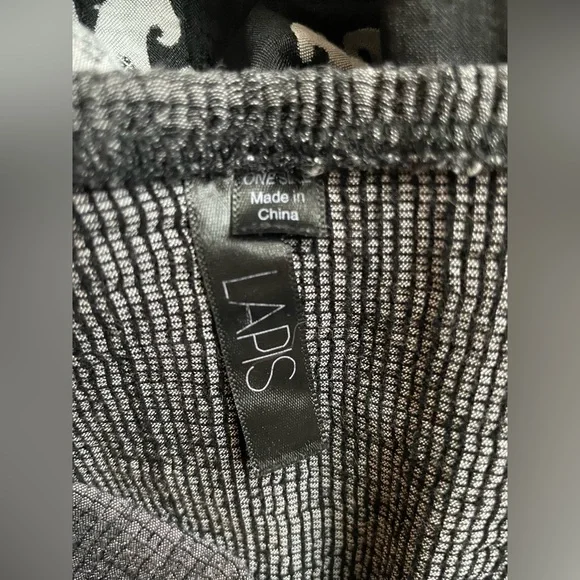 Laps Women Dress Black Gray Sleeveless S-M - Picture 5 of 9
